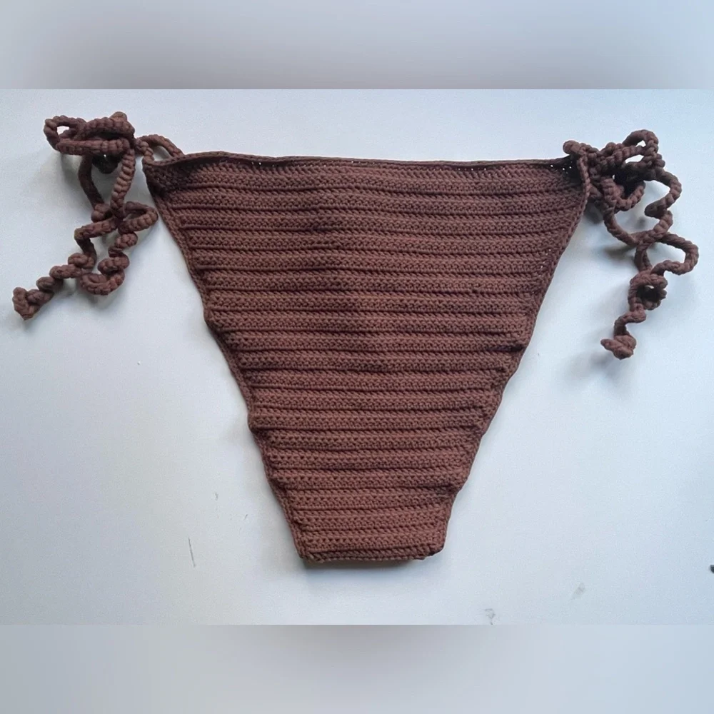 Skims Crochet Swim Tie Bikini Bottom Size 3X NWT Jasper Swimwear
